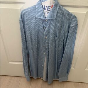 Johnnie-O Men's Blue Dress Shirt